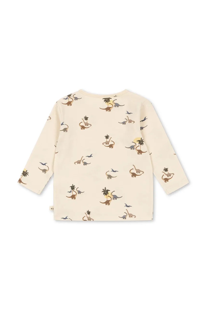 Лонгслив для младенцев Konges Sløjd BASIC BLOUSE GOTS цвет бежевый узор KS103701 Лонгслив для младенцев Konges Sløjd BASIC BLOUSE GOTS цвет бежевый узор KS103701