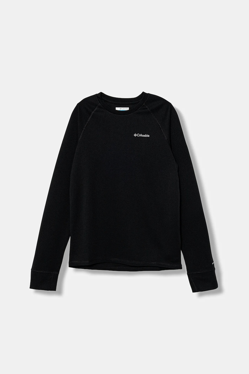 Columbia longsleeve copii Tech Trail culoarea negru, cu imprimeu, 2135011