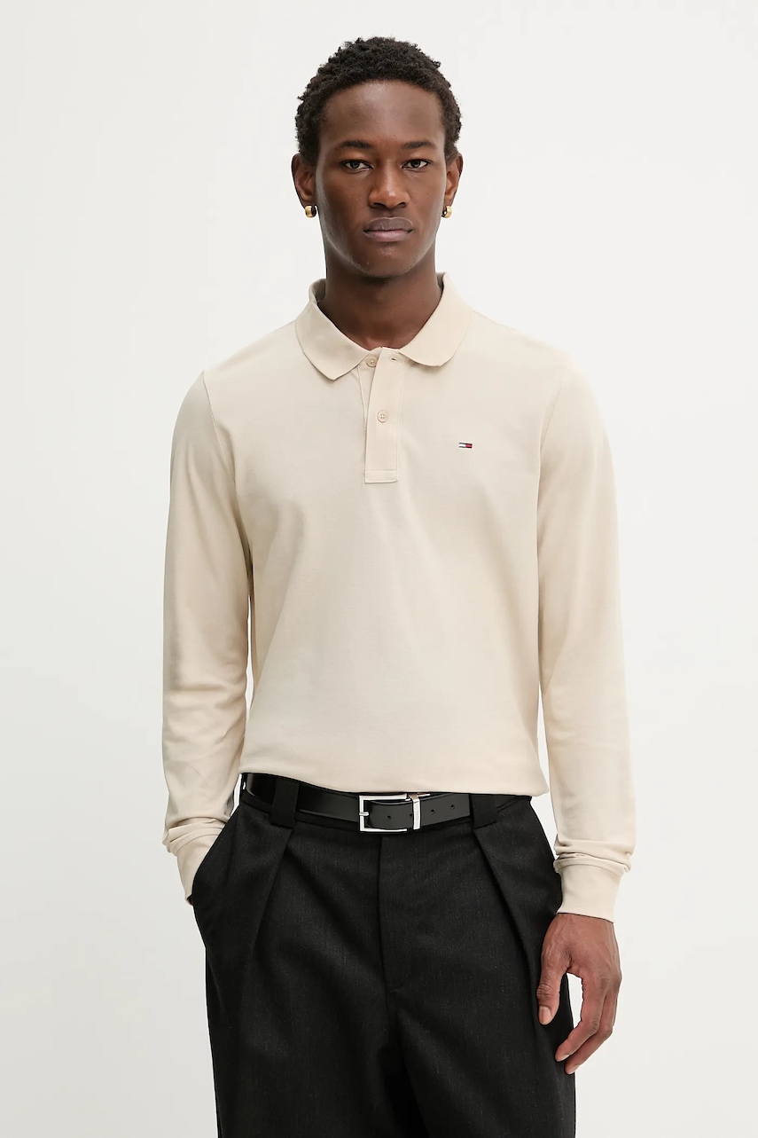 Βαμβακερή μπλούζα με μακριά μανίκια Tommy Jeans