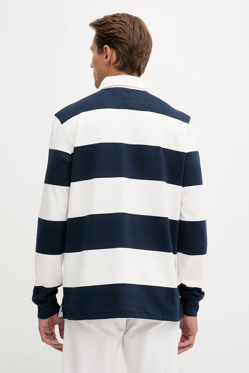 Βαμβακερή μπλούζα με μακριά μανίκια Tommy Jeans φωτογραφία