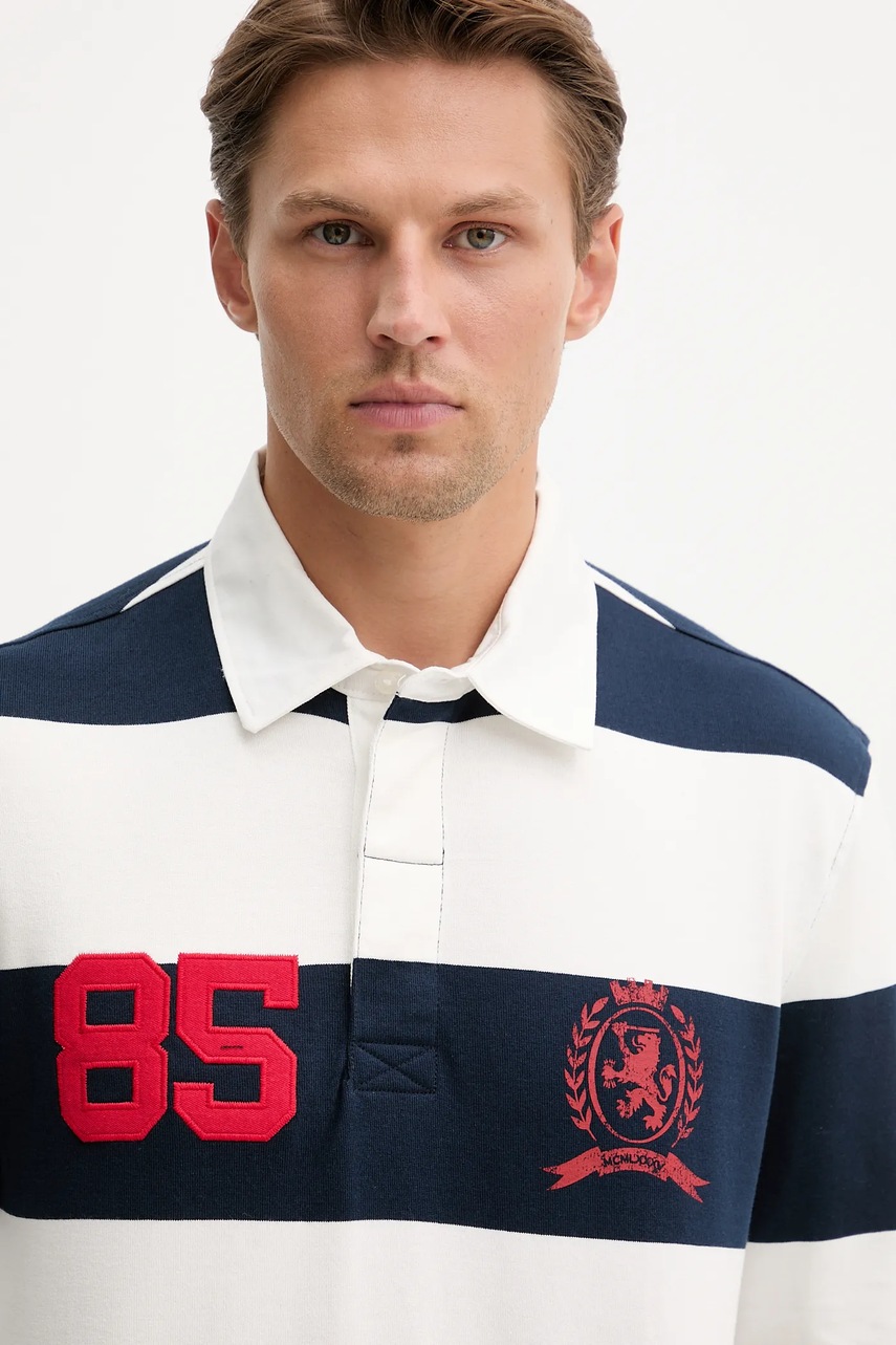 Βαμβακερή μπλούζα με μακριά μανίκια Tommy Jeans φωτογραφία