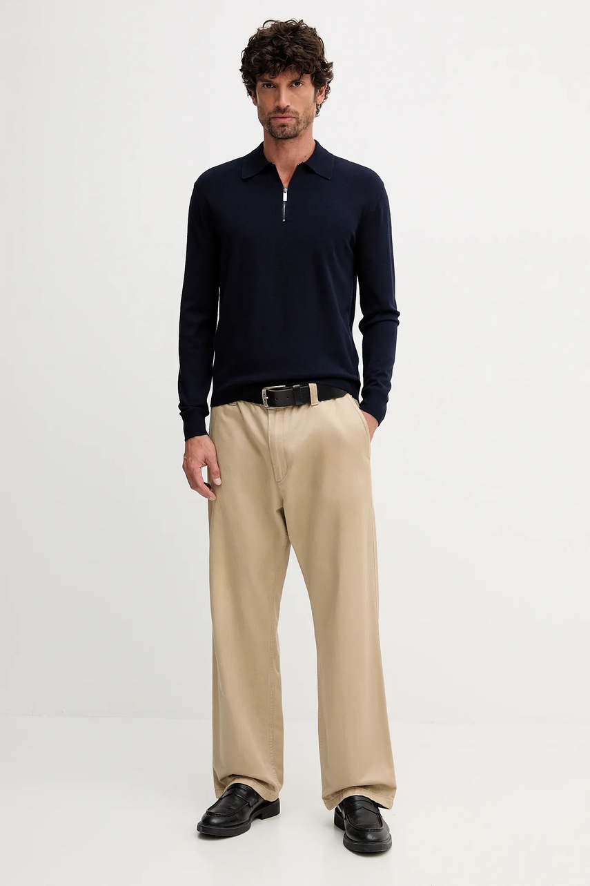 Свитер United Colors of Benetton цвет синий лёгкий 110XU301L