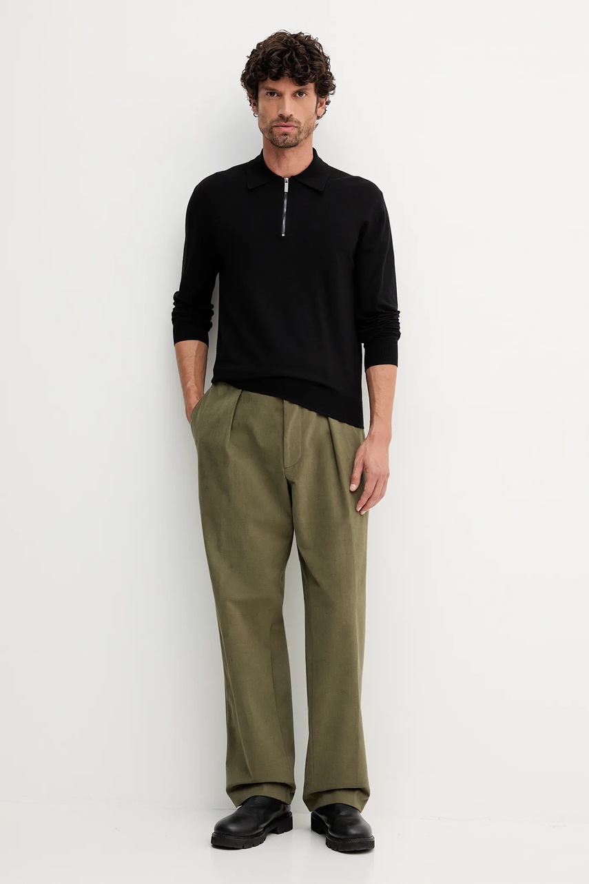 Свитер United Colors of Benetton цвет чёрный лёгкий 110XU301L