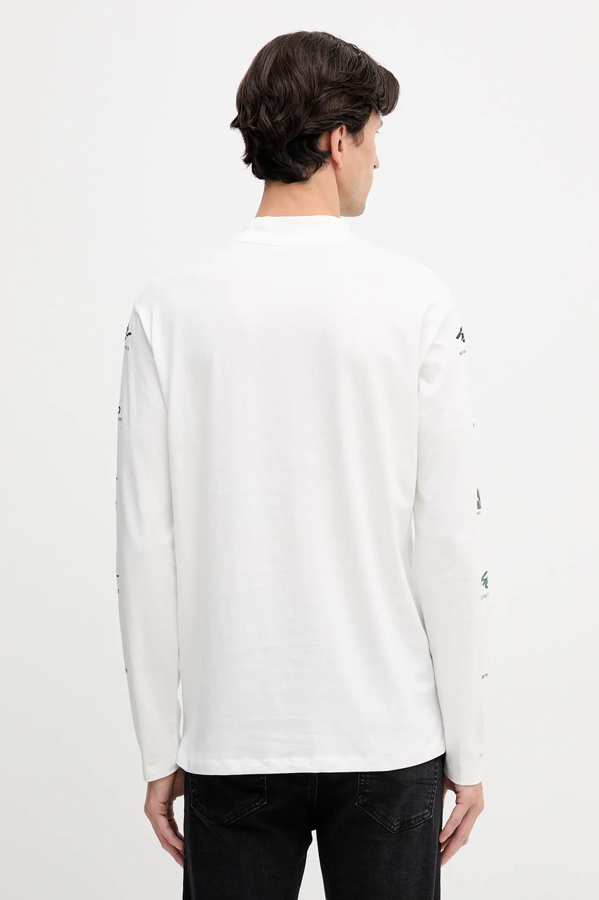 Bavlněné tričko s dlouhým rukávem Armani Exchange (obrázek 3)