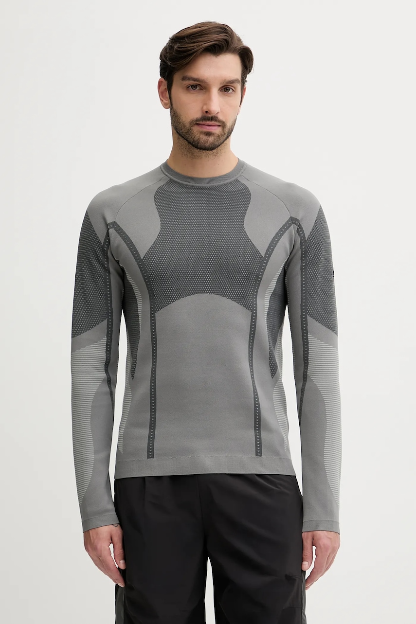 Puma longsleeve PUMA x SAN SAN GEAR culoarea gri, cu imprimeu, 632549