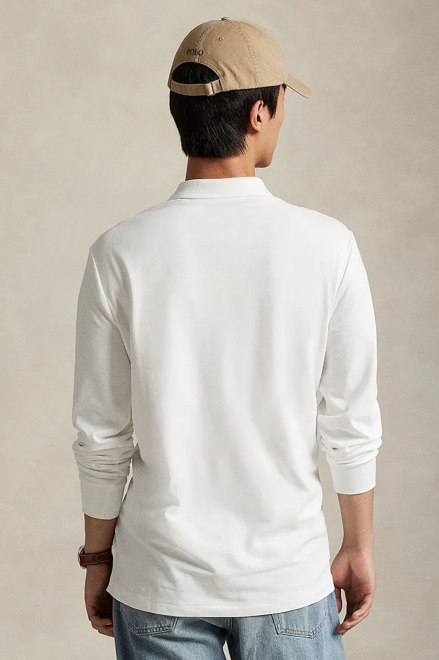 Лонгслив Polo Ralph Lauren цвет белый 710955081 Лонгслив Polo Ralph Lauren цвет белый 710955081
