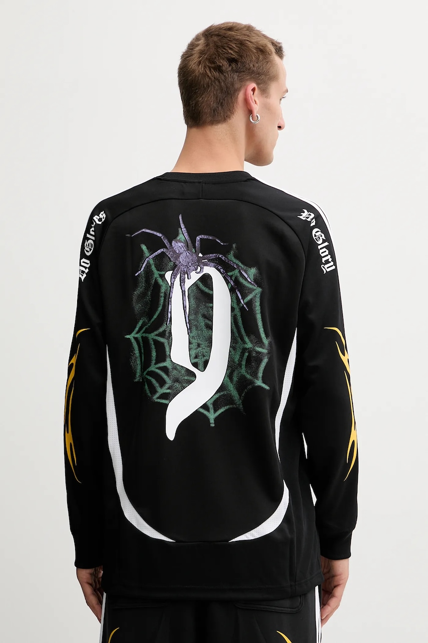 Levně Tričko s dlouhým rukávem adidas Originals Spiders Goalkeeper Loose Tee černá barva, JW0201