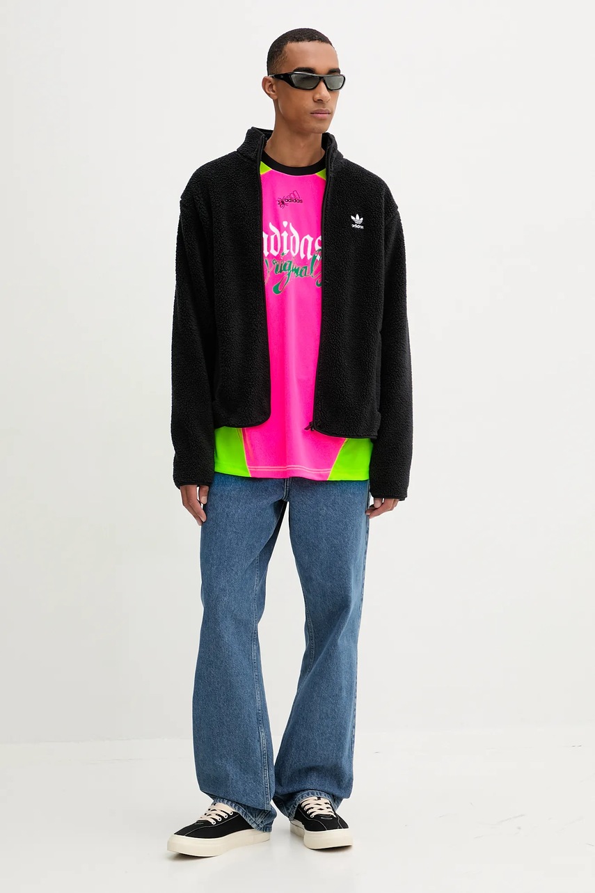 Лонгслив adidas Originals Spiders Goalkeeper Loose Tee цвет розовый узор JW0203 Лонгслив adidas Originals Spiders Goalkeeper Loose Tee цвет розовый узор JW0203