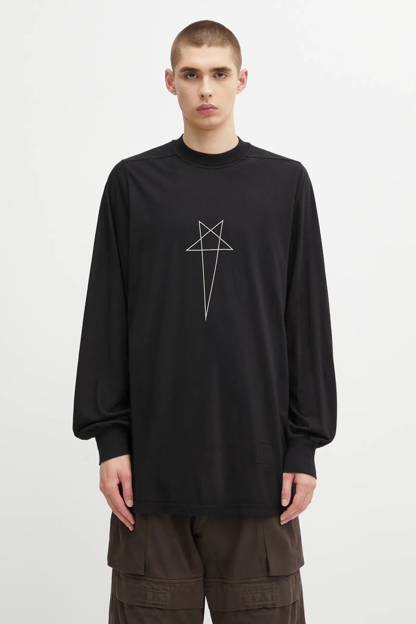 Rick Owens DRKSHDW longsleeve din bumbac Jumbo Ls T