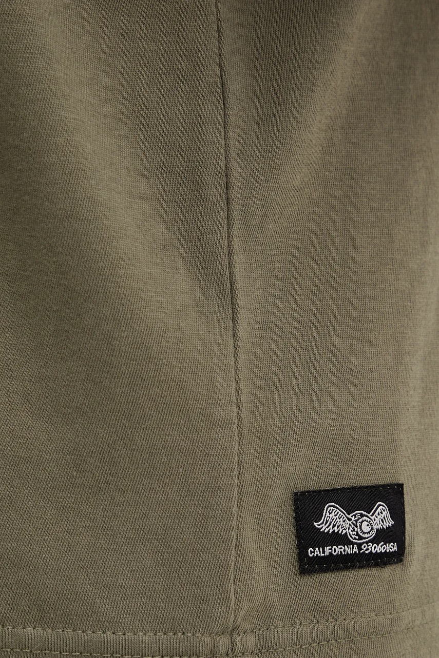 Βαμβακερή μπλούζα με μακριά μανίκια Von Dutch χρώμα: πράσινο, VD.1.TRL.GASO φωτογραφία