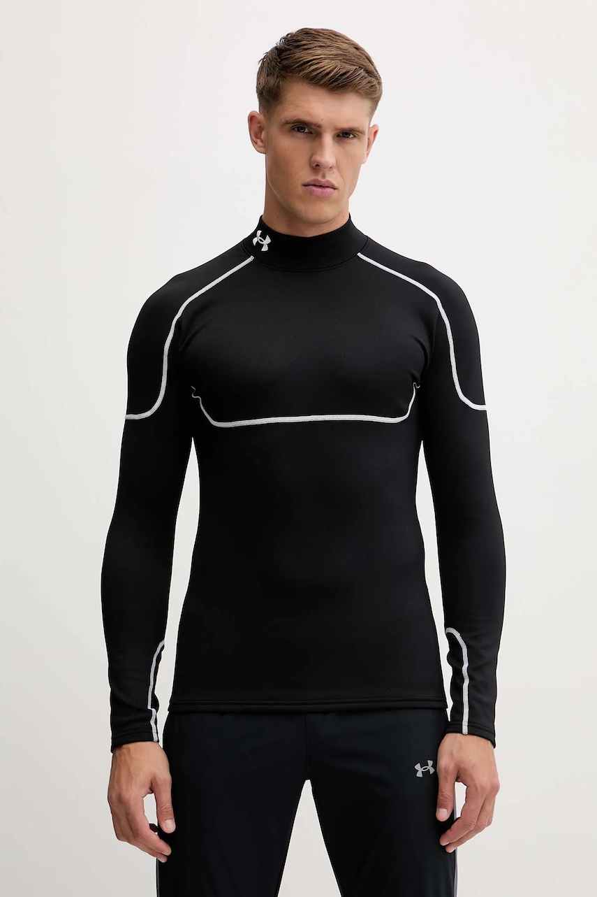 Under Armour mânecă lungă de antrenament Cold Weather Grid culoarea negru, uni, 6007127