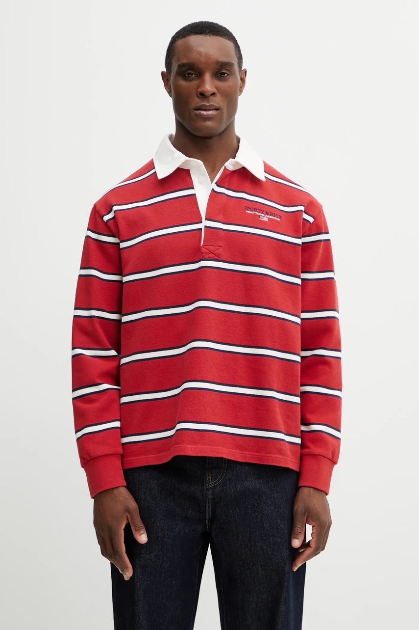Sporty & Rich longsleeve din bumbac S&R Nautical Rugby