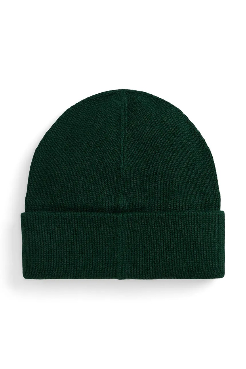 Детская хлопковая шапка Polo Ralph Lauren цвет зелёный 323980658001