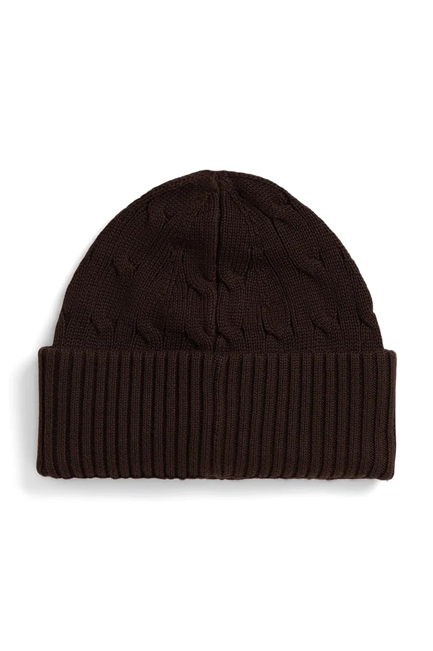 Детская шапка Polo Ralph Lauren цвет коричневый 323980663007