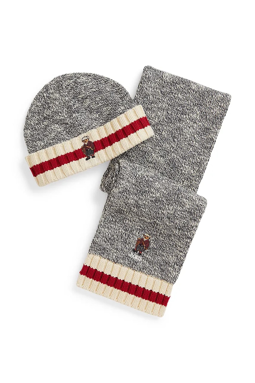 Levně Souprava Polo Ralph Lauren šedá barva, 323981112001