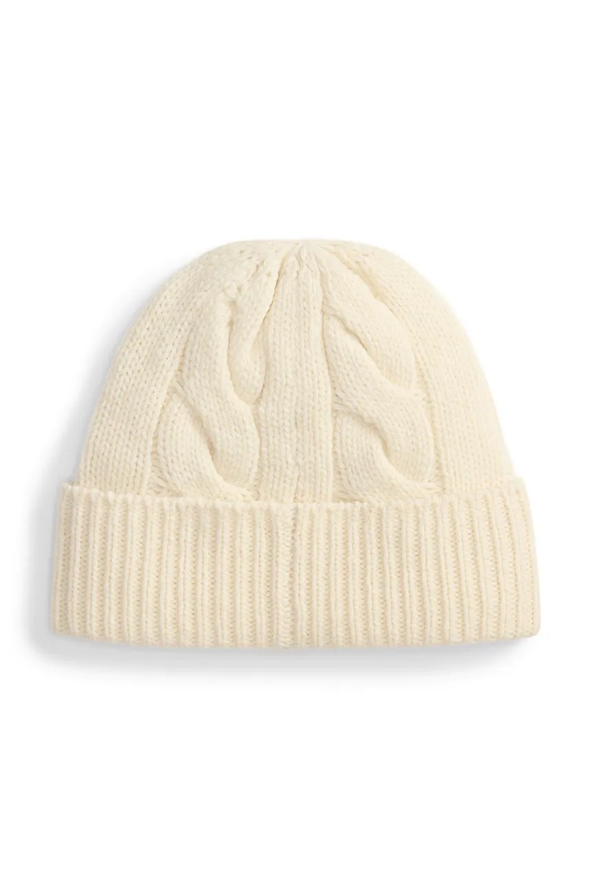 Шерстяная шапка Polo Ralph Lauren цвет бежевый  455981433