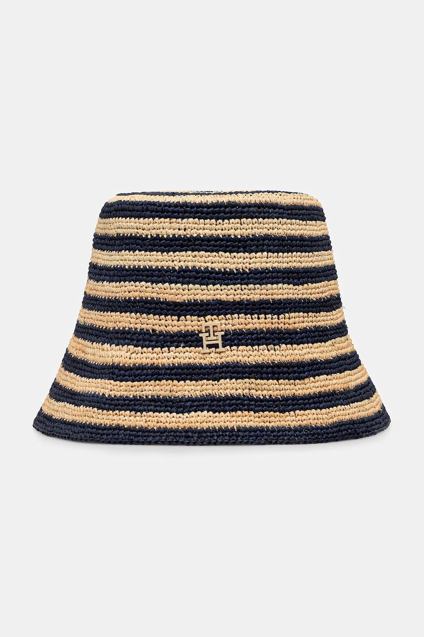 Levně Klobouk Tommy Hilfiger tmavomodrá barva, AW0AW17814