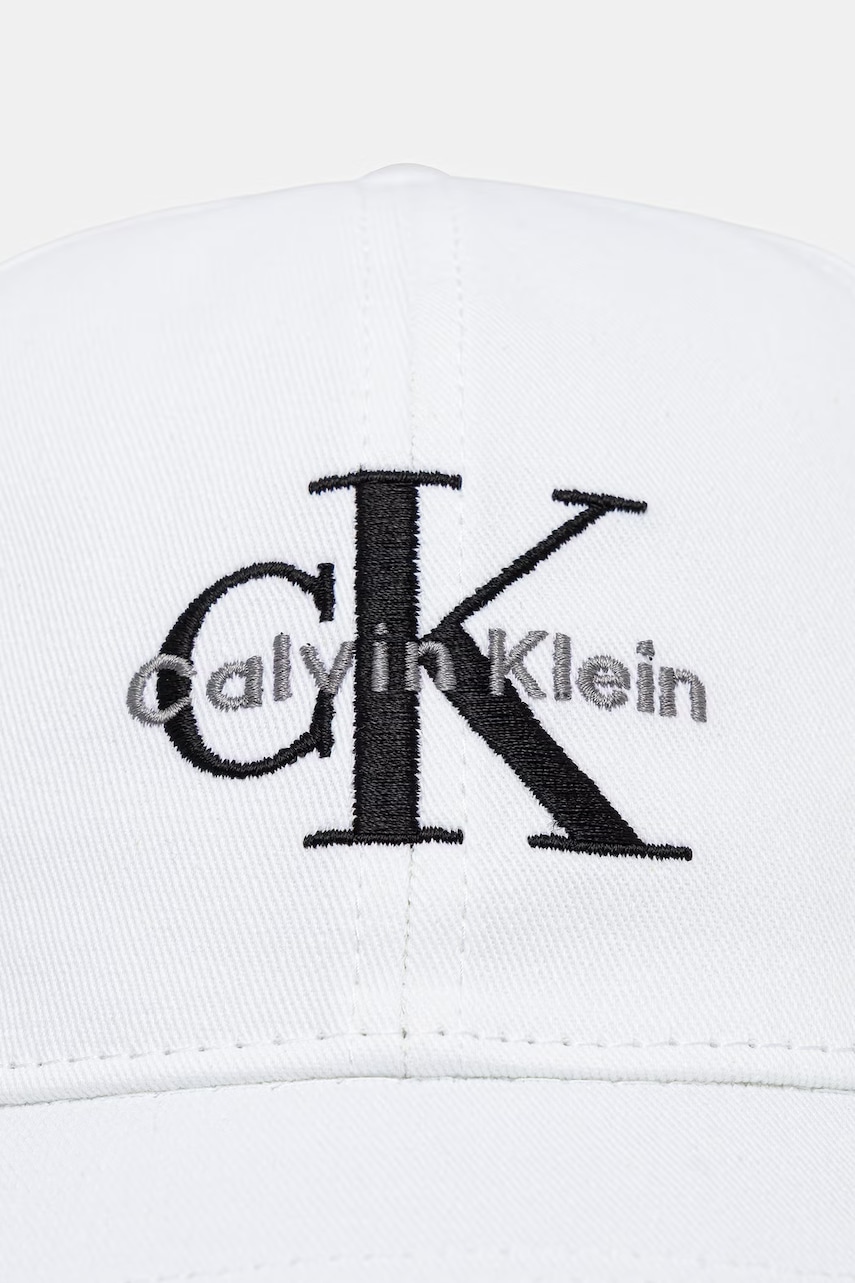 Calvin Klein čiapka so šiltom dámska bavlnená