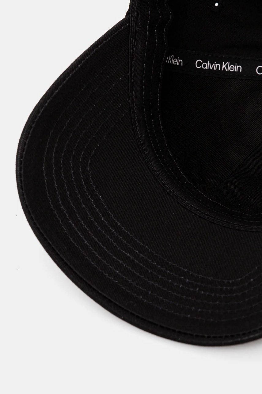 Βαμβακερό καπέλο του μπέιζμπολ Calvin Klein φωτογραφία