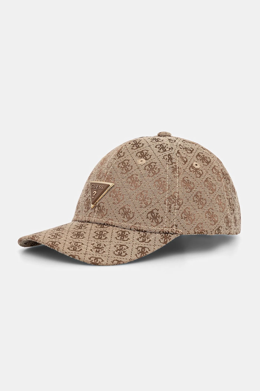 Levně Kšiltovka Guess KATYA béžová barva, AW5368 POL01