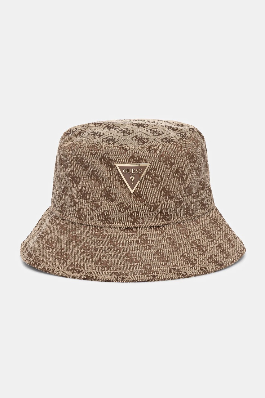 Levně Klobouk Guess NOELLE béžová barva, AW5371 POL01