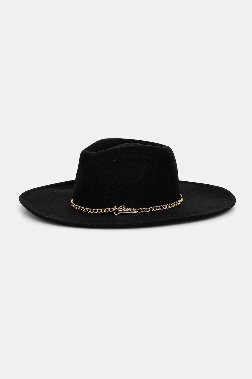 Levně Klobouk Guess černá barva, AW5367 POL01