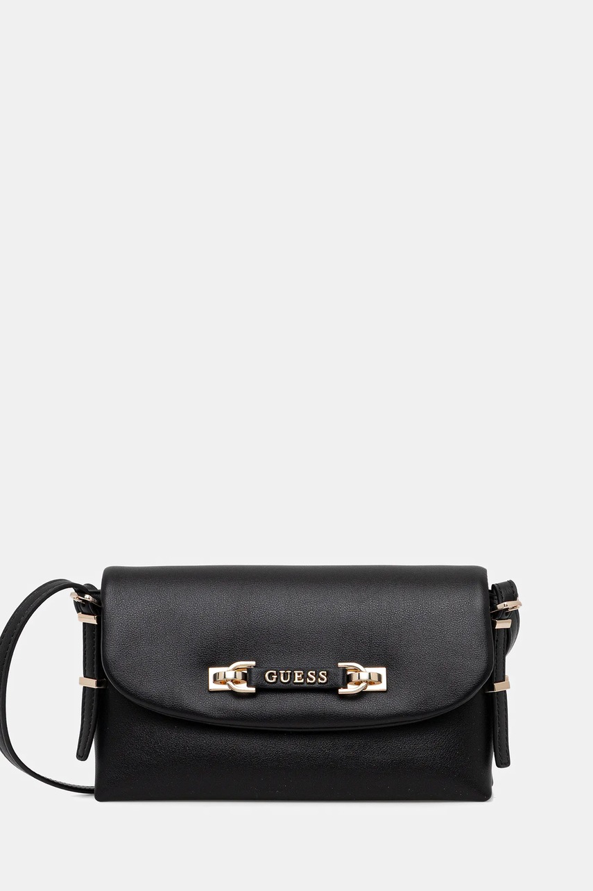 Levně Kabelka Guess LEFIA černá barva, HWBG96 44190