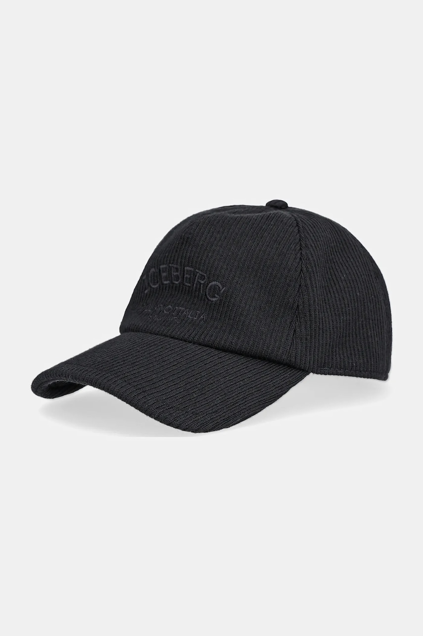Iceberg șapcă căptușită cu lână culoarea negru, 7102 6962