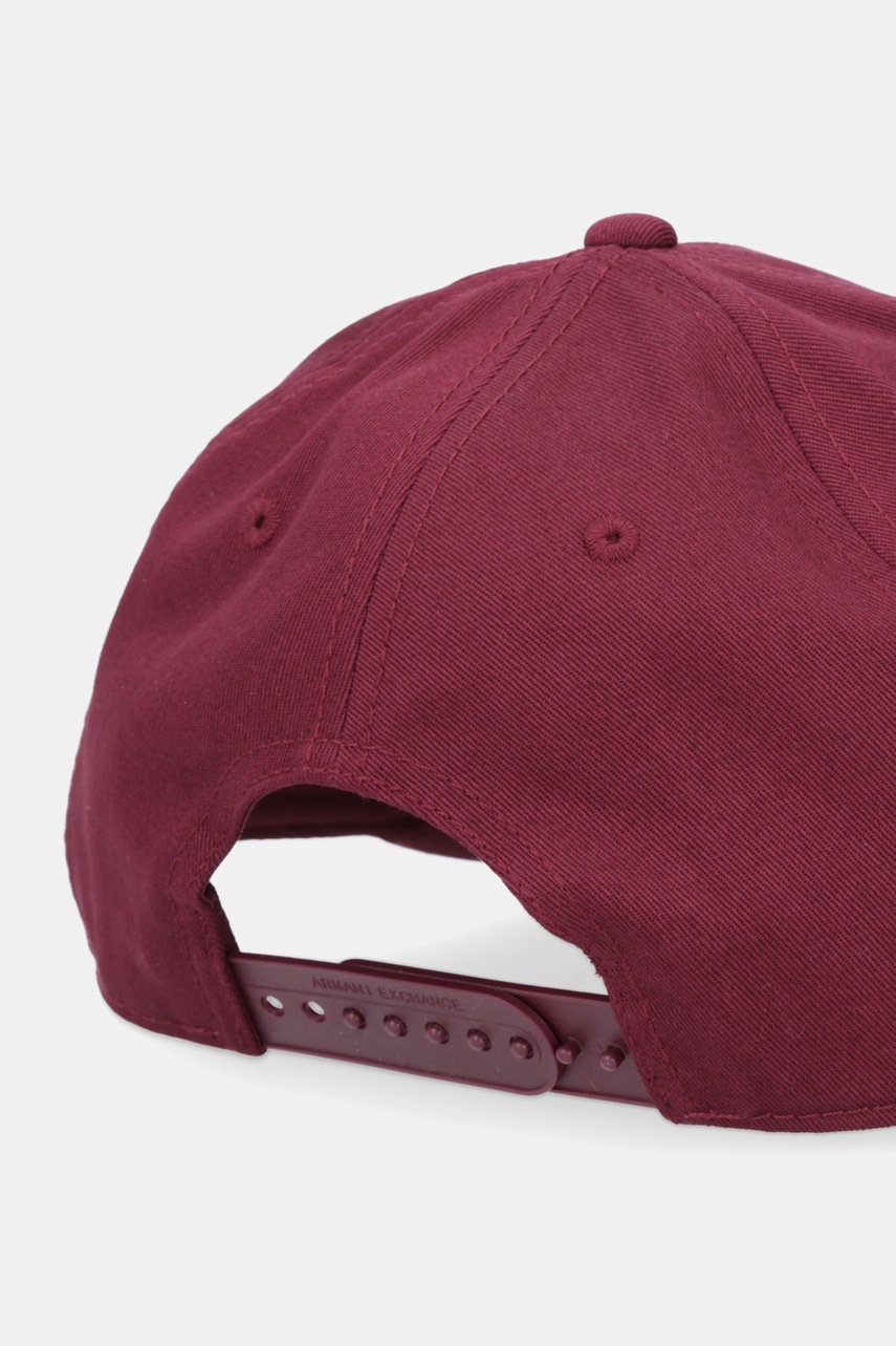 Хлопковая кепка Armani Exchange цвет бордовый XW001486 AF19099 Хлопковая кепка Armani Exchange цвет бордовый XW001486 AF19099