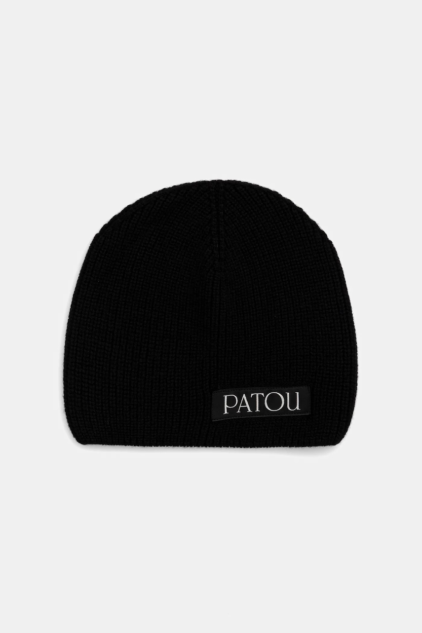 Patou căciulă de lână culoarea negru, AC1028041