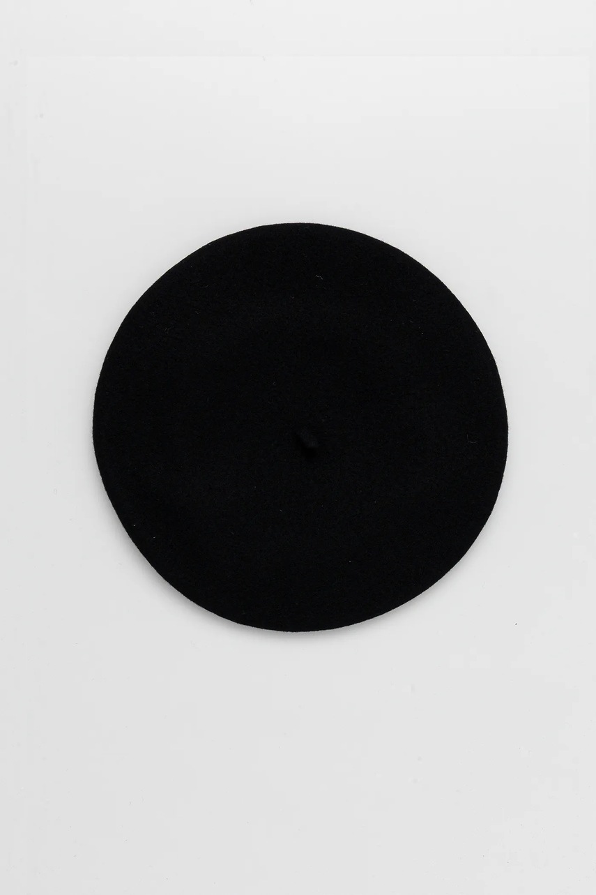 Μάλλινος μπερές Patou χρώμα: μαύρο, AC1120235 φωτογραφία