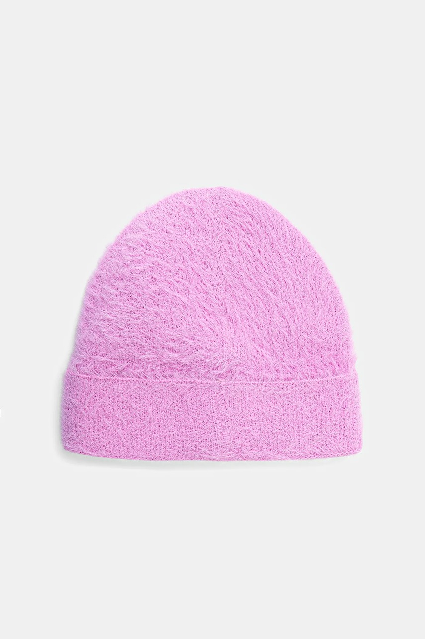 Шапка с примесью шерсти MSGM цвет розовый  3941MDL12.257751