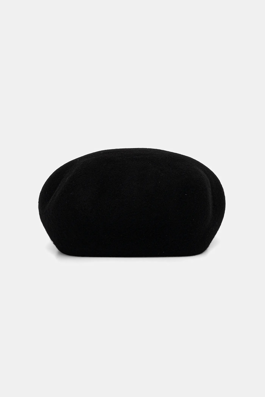 Weekend Max Mara beret wełniany PITTI kolor czarny 2525576014600