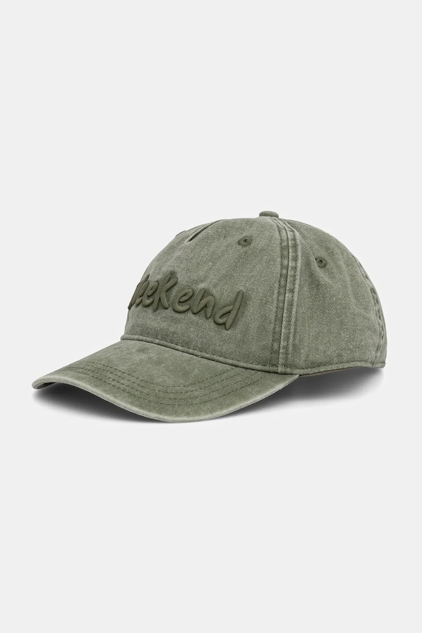 Weekend Max Mara șapcă de baseball din bumbac BRUNO culoarea verde, 2525576024600