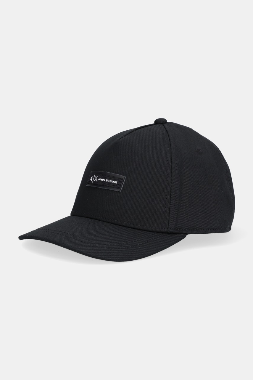 Levně Bavlněná baseballová čepice Armani Exchange černá barva, XW001502 AF19099