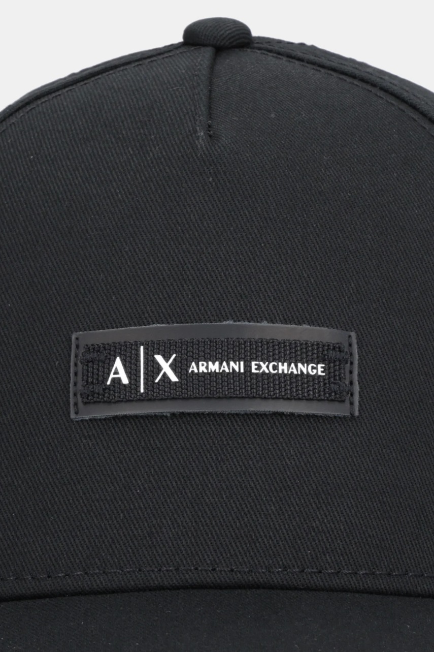 Хлопковая кепка Armani Exchange цвет чёрный XW001502 AF19099 Хлопковая кепка Armani Exchange цвет чёрный XW001502 AF19099