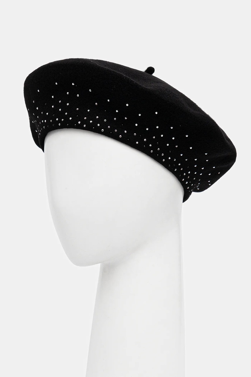Emporio Armani bereta de lână culoarea negru, EW003512 AF20033