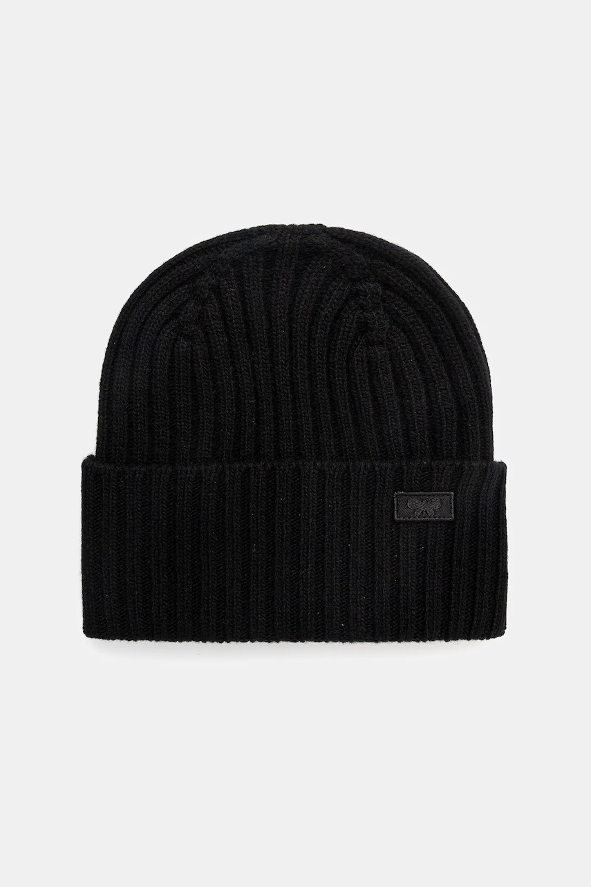 Weekend Max Mara căciulă de lână RITMO culoarea negru, 2525576035600