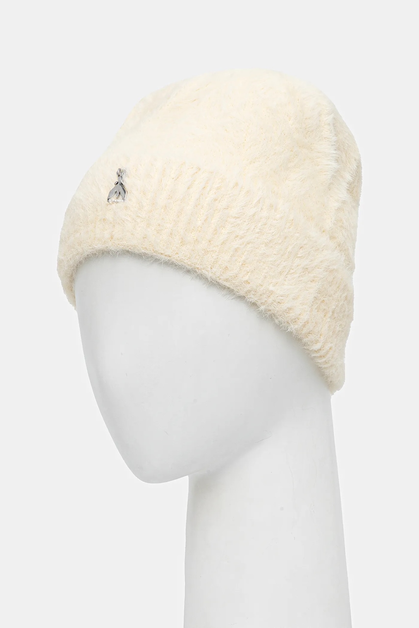 Шапка Patrizia Pepe цвет бежевый 2F0117 K2UB Шапка Patrizia Pepe цвет бежевый 2F0117 K2UB