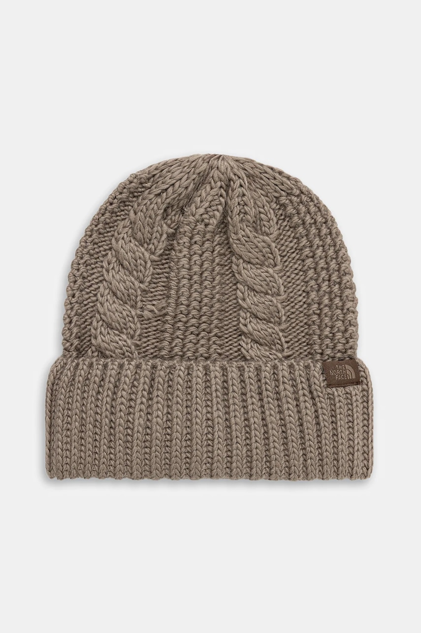 The North Face căciulă Oh Mega culoarea maro, NF0A7WJJBOW1