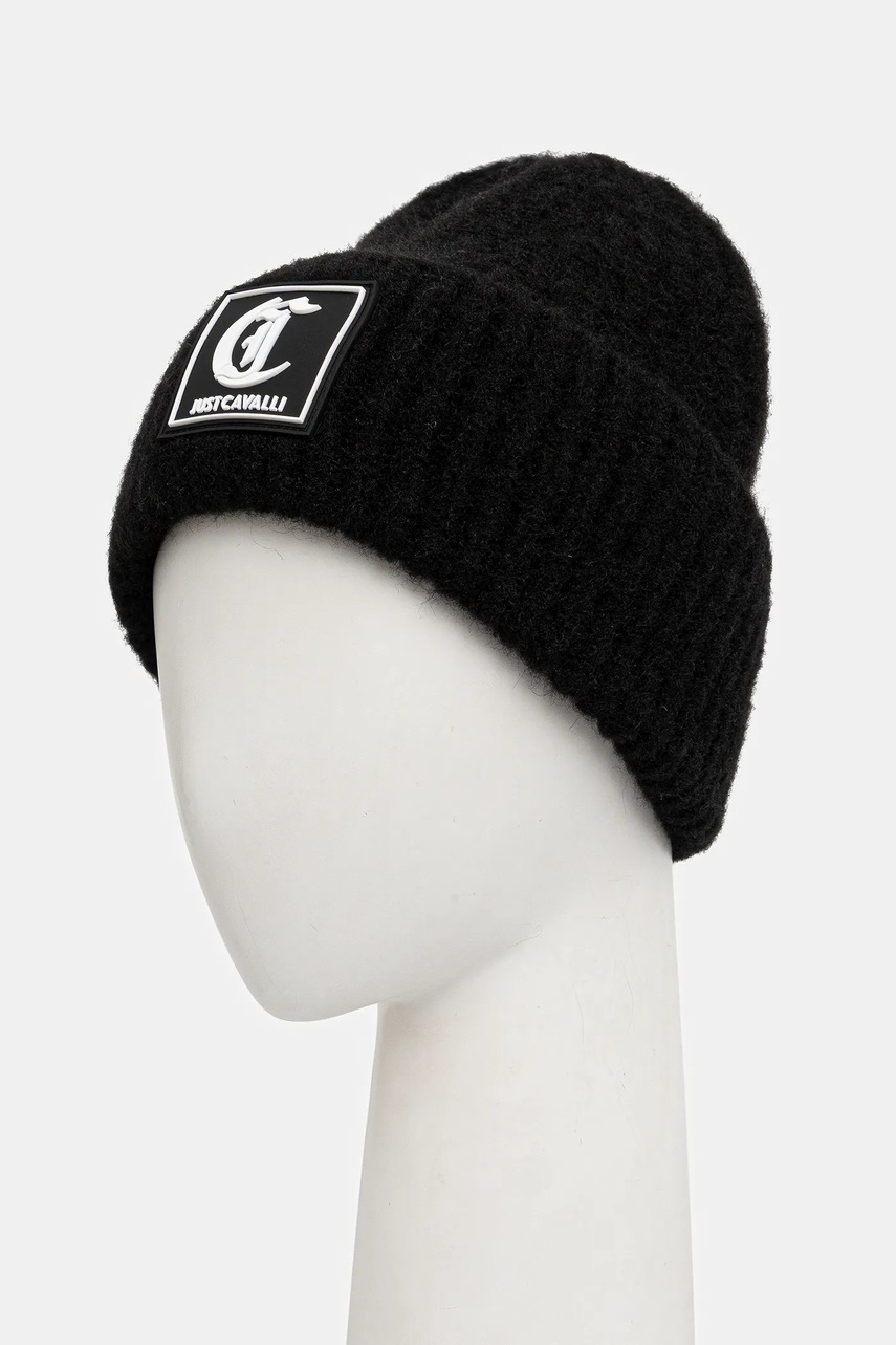 Шапка с добавлением шерсти Just Cavalli цвет чёрный  79RAZK02 ZG411