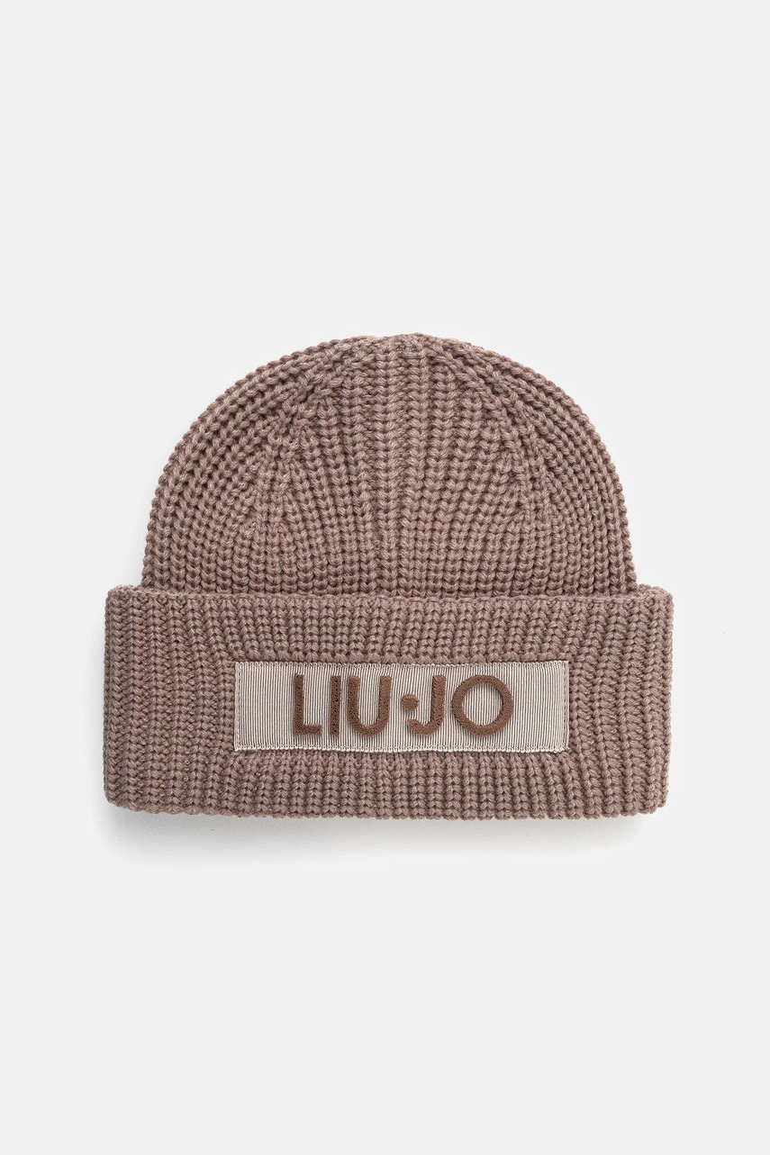 Levně Čepice Liu Jo hnědá barva, 2F5057.M0300