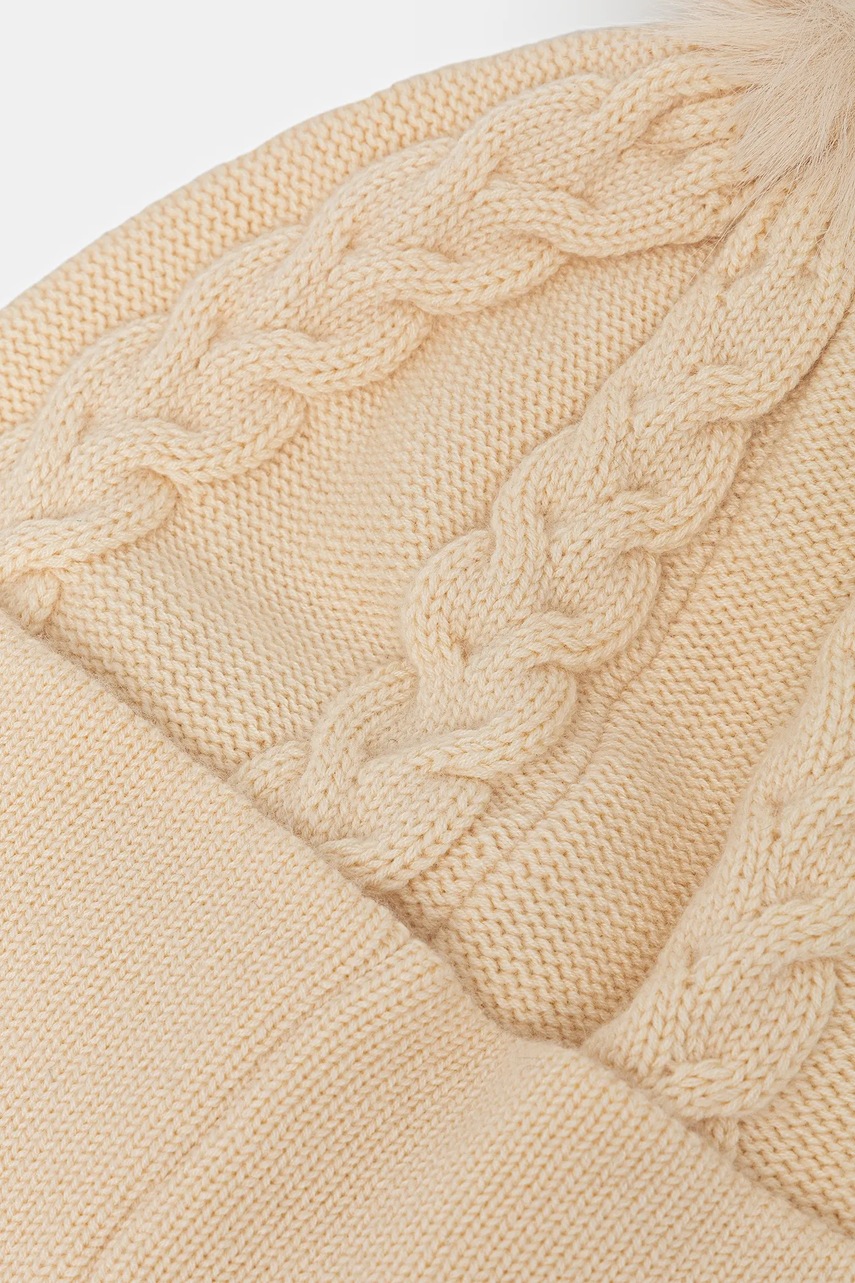 Шапка с шерстью Liu Jo цвет бежевый  2F5058.M0300