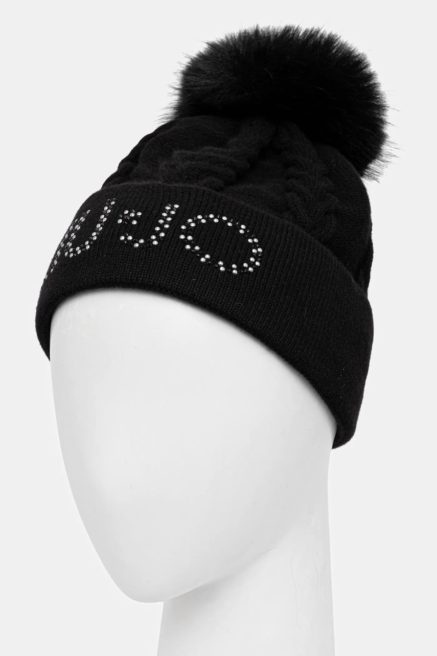 Шапка с шерстью Liu Jo цвет чёрный  2F5058.M0300
