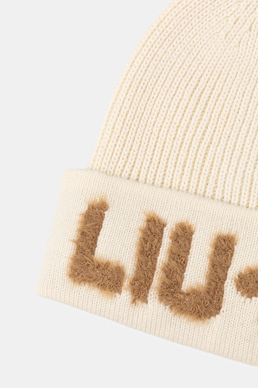 Шапка с шерстью Liu Jo цвет бежевый  2F5059.M0300
