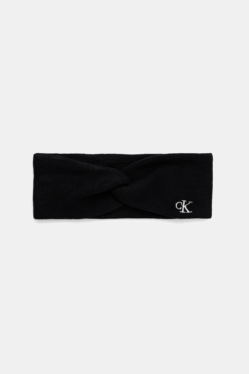 Levně Čelenka Calvin Klein černá barva, LV04F8019G