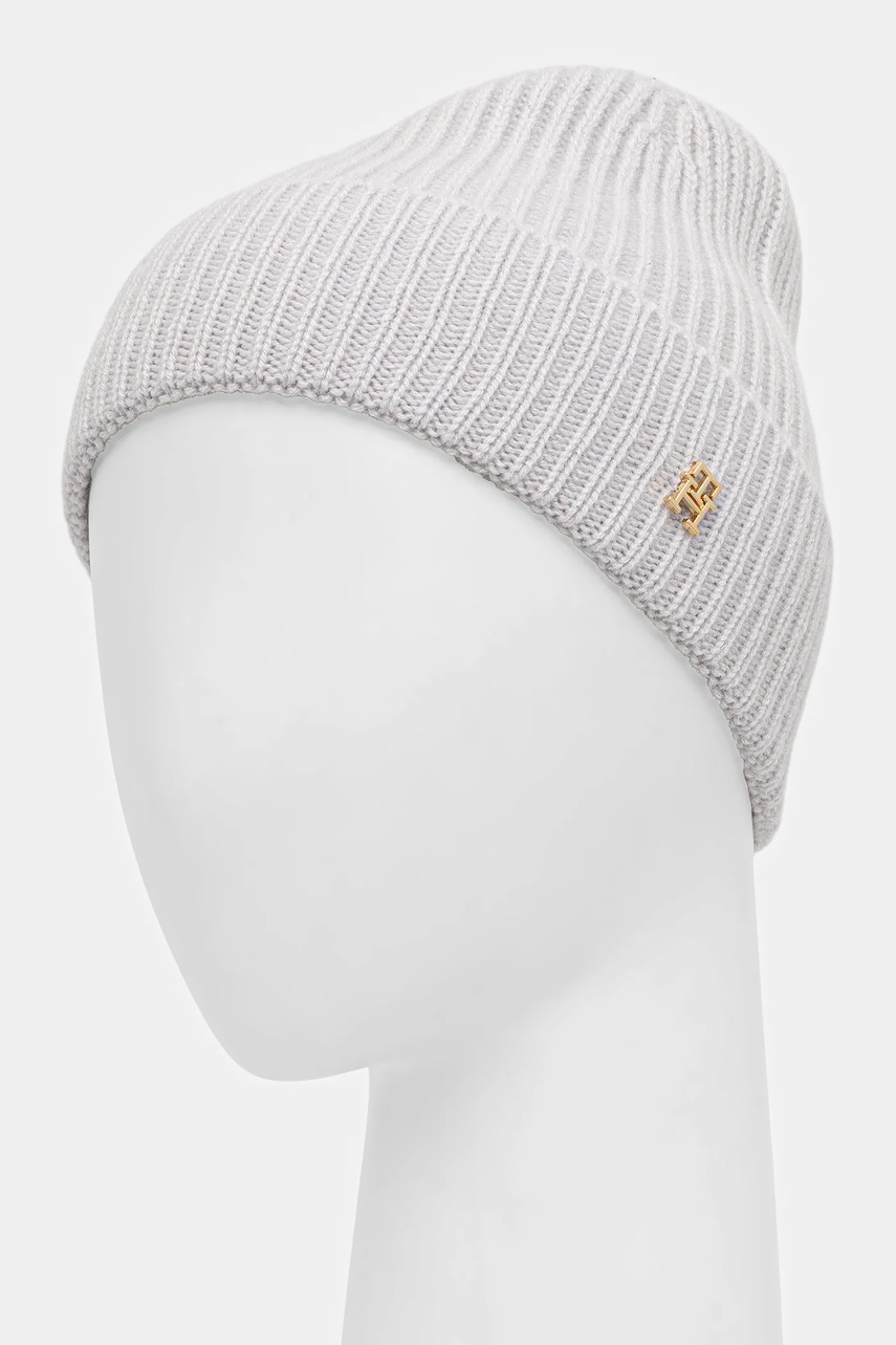 Кашемировая шапка Tommy Hilfiger цвет серый  AW0AW17772