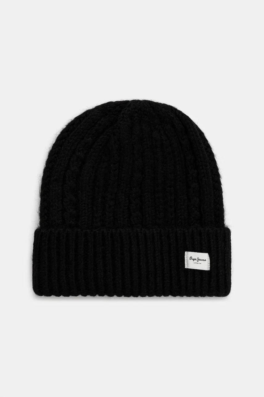 Pepe Jeans căciulă culoarea negru, PL0400007