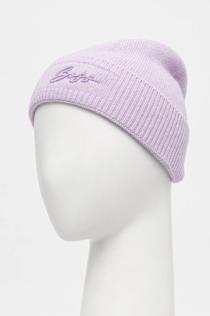 Шапка BOSS цвет фиолетовый  50558673 Шапка BOSS цвет фиолетовый  50558673