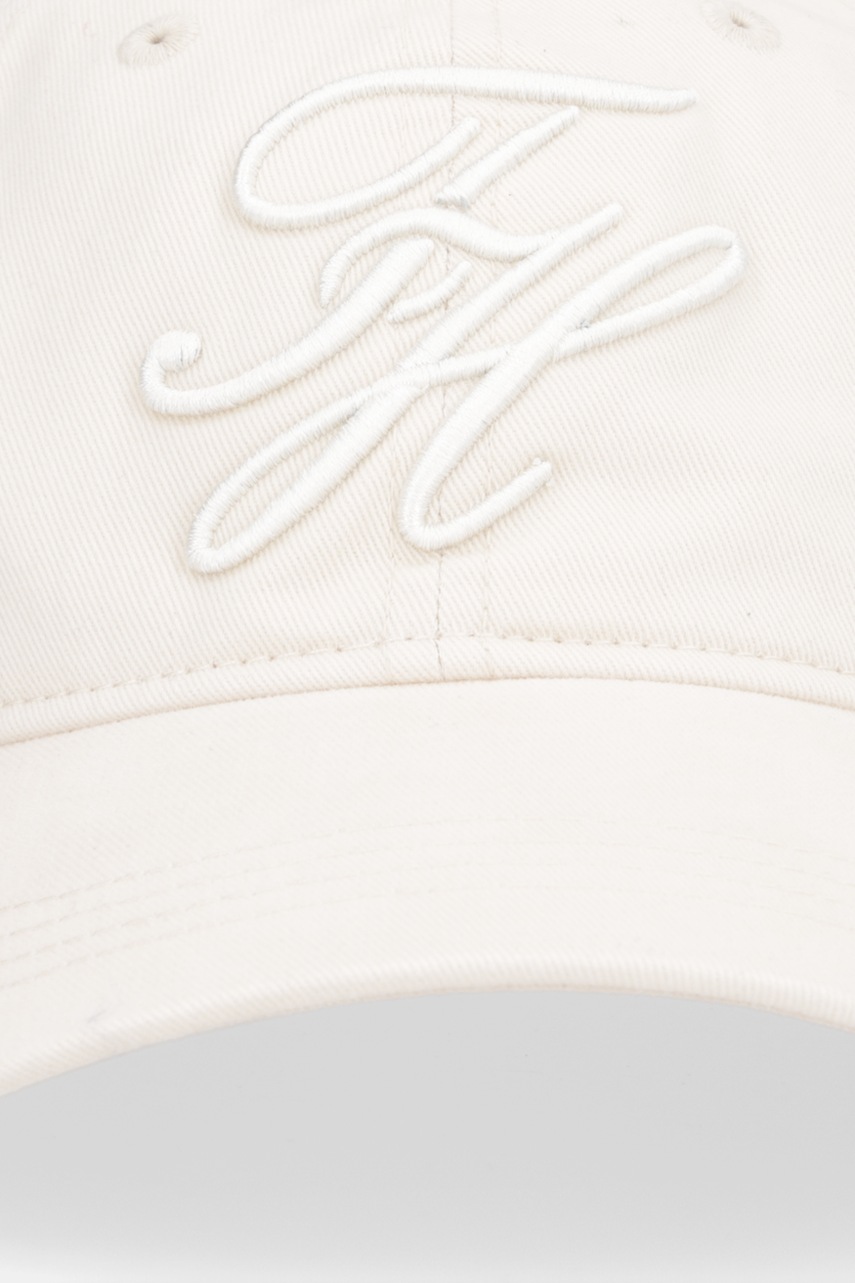 Хлопковая кепка Tommy Hilfiger цвет бежевый AW0AW17987